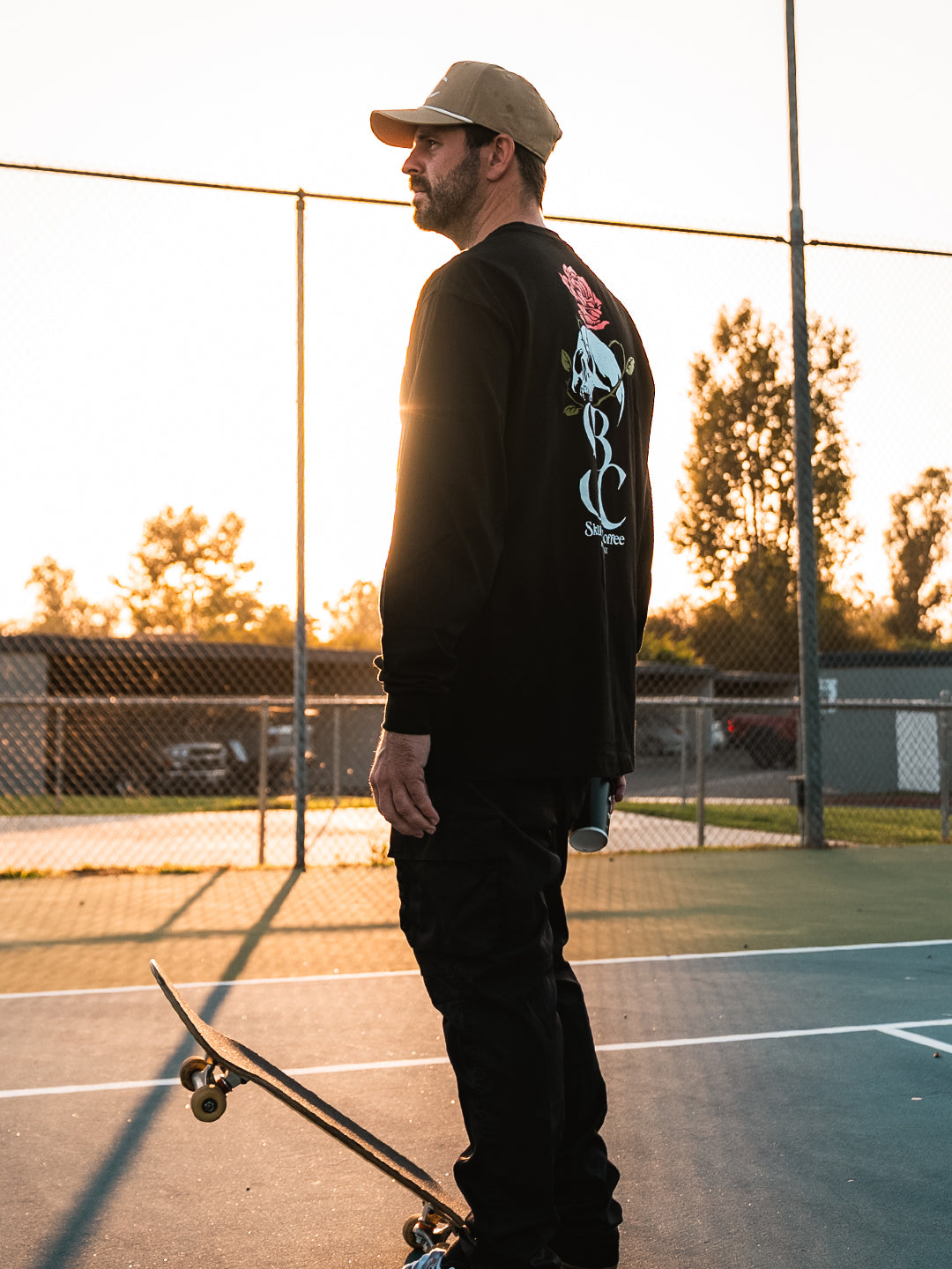 Image of SBC Reaper Rose Long sleeve //  Black